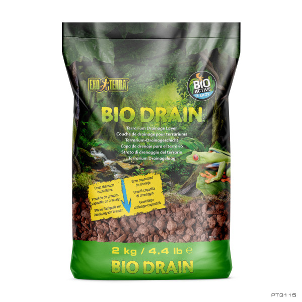 Exoterra Bio Drain Terrarium Substrat, 2kg